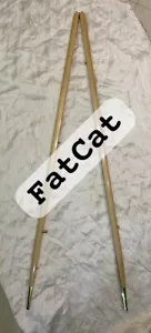 Top Quality AA+ Military Pace Stick Beach Wood Finish Brass Fittings 36 inches - Picture 1 of 8