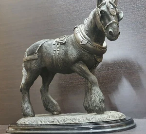 Large Leonardo Collection Horse Figure with Bronze Effect Color 32cm - Picture 1 of 11