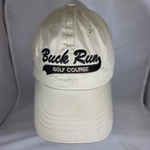 Buck Run Golf Course Hat / Cap Strapback Tan Town Talk Fame Adjustable - Picture 1 of 10