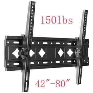 LCD LED PLASMA TILT TV WALL MOUNT BRACKET 37 42 47 50 52 55 60 65 70 75" - Picture 1 of 8