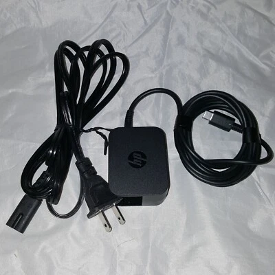 Cargador de tableta HP original adaptador de corriente alterna TPN-AA01 792584-004 792619-001 USB-C Foto 1 de 4