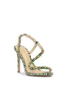 NIB Jessica Simpson Women's Jacyin High Heel in Green Jungle - Picture 1 of 4