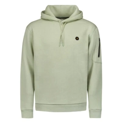 No Excess Sudadera Hombre Sudadera con Capucha Verde 25130951 049 Humo - Imagen 1 de 4