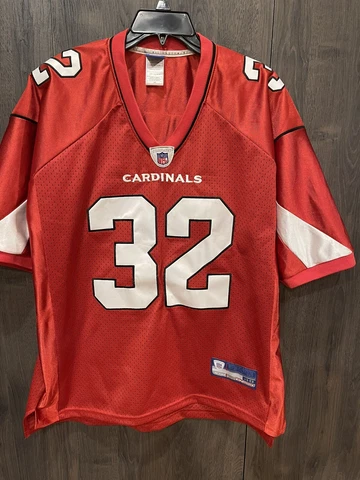 Reebok Arizona Cardinals James #32 Sewn On Field Red Jersey Adult Size 48 Cover