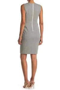 NWT Calvin Klein Geo Print Diamond Sleeveless Sheath Dress Size 10 - Picture 1 of 2