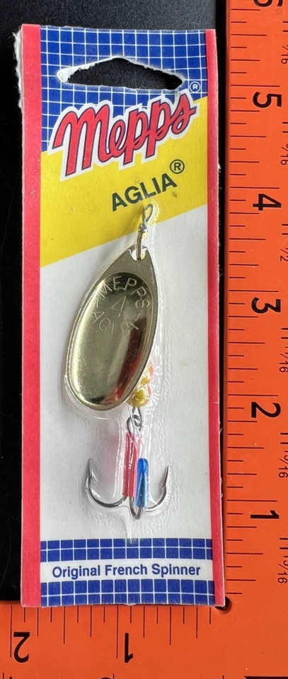 Mepps Aglia Spinner Treble Hook Gold B4 G