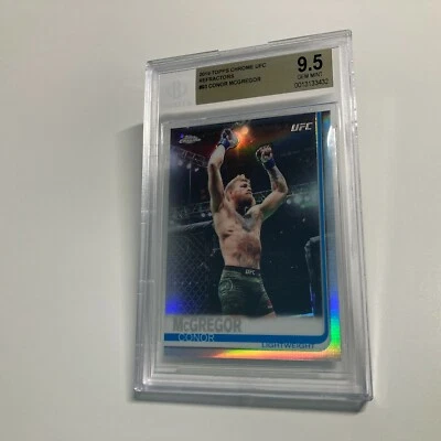 Conor McGregor 2019 Topps Chrome UFC Refractor #93 BGS 9.5 Gem Mint Card  - Image 1 of 3