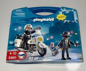 Playmobil 5891 - 32 Teile Polizei und Räuber Set mit Tragetasche versiegelt - Bild 1 von 5