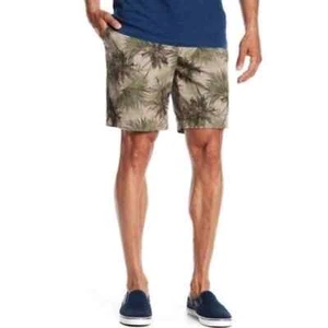 Slate & Stone Ross Palm Leaf Shorts Khaki Size 38 NWT - Picture 1 of 8