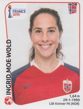 Panini Sticker Women Football World Cup 2019 No. 67 Ingrid Moe Wold NOR Norway NEW Picture