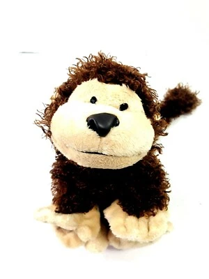 Webkinz Curly Furry Brown Cheeky Monkey 8" Plush #HM080 Ganz No Code - Image 1 of 4