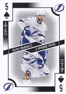VICTOR HEDMAN 2017-18 17-18 OPC O-PEE-CHEE PLAYING CARDS 5 SPADES TAMPA BAY - Picture 1 of 1