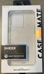 Case-Mate - SHEER CRYSTAL  Case iPhone 12 Pro Max (5G) - 10 ft Drop-6.7 Inch - - Picture 1 of 4