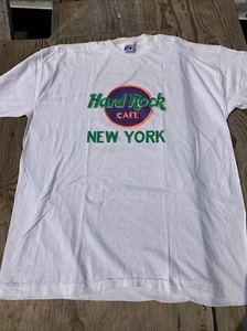 VTG Hard Rock Cafe New York T- Shirt White XL Single Stitch Extra Large Vecta - Picture 1 of 15