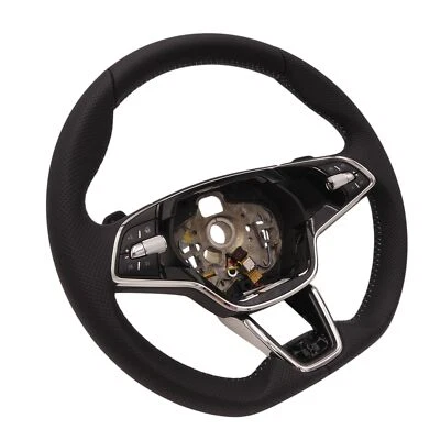 Sports Steering Wheel Flattened Heated Rocker Switch Travel Assist Skoda Octavia - Image 1 of 4