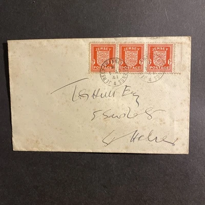 Channel Is Jersey 1941 3x1d First Day Postmark. - Image 1 of 2