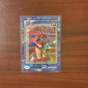 2024 Donruss Optic Blue Ice Prizm Rated Rookie Theo Johnson 07/15 RC SSP #291 - Picture 1 of 3