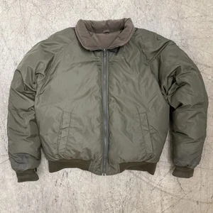 Cabelas Premier Northern Goose Down Reversible Jacket Size Large Green Full Zip - Picture 1 of 15