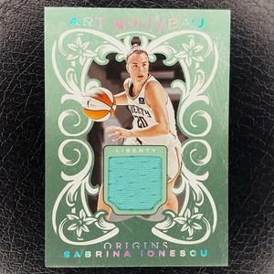 SABRINA IONESCU Art Nouveau Jersey Patch 2024 Origins WNBA Basketball NY LIBERTY - Picture 1 of 2