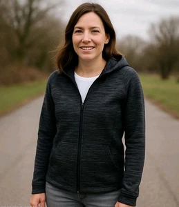 Sudadera con capucha All In Motion negra y gris manga larga talla grande - Imagen 1 de 9