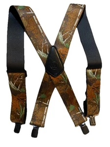 Tirantes de camuflaje RealTree de 2" de ancho clip elástico ajustable caza al aire libre - Imagen 1 de 5