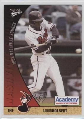2003 MultiAd Sports Nashville Sounds Aaron Holbert #15 - Image 1 of 2