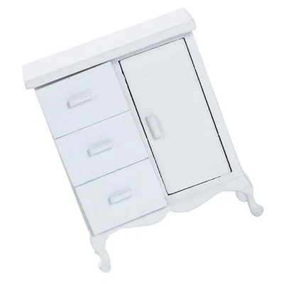 Mini House Storage Cabinet Sideboard Cabinet Simulation Bookcase Model Toy - Imagen 1 de 4