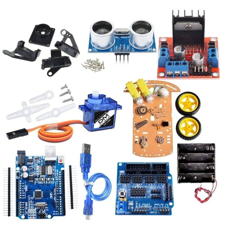 Pandiki 2-Wheel Smart Robot Car Chassis Kit - Ardunio Projects - Image 1 of 1