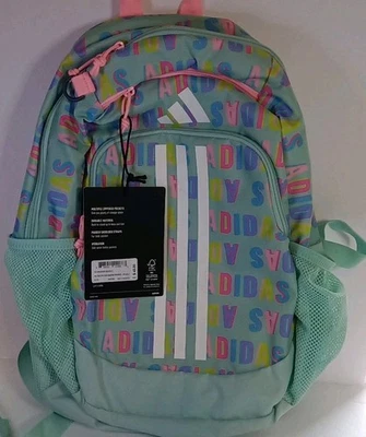 Novo Com Etiquetas ADIDAS BTS Originator Hall Pass Mochila Rosa Aqua Alças Acolchoadas + - Imagem 1 de 4