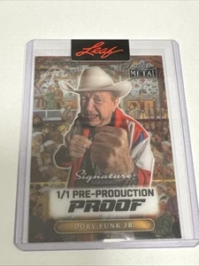 2024 Leaf Metal Dory Funk Jr. Clear Art Pre Production Proof Wrestler - Imagen 1 de 2