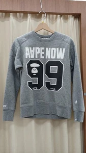 A BATHING APE Sweatshirt Gray Size:S Condition B Japan - Picture 1 of 10