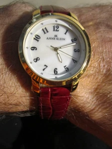 NOS ANNE KLEIN WATCH WITH TAGS - FITS TO 7 1/2" WRIST - OFC-S - Picture 1 of 8