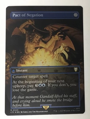Pact of Negation (Borderless) Commander: the Lord of the Rings: Tales of... Foil - Image 1 of 2
