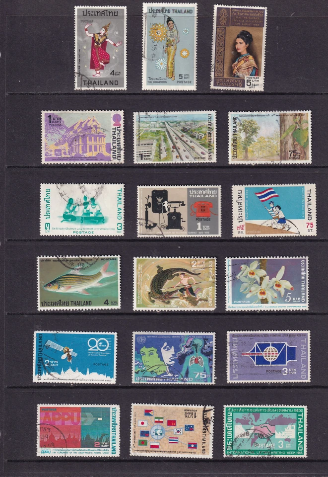 Tailandia Selección de estampillas 3 Foto 1 de 1