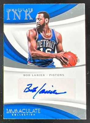 2017-18 Panini Immaculate Collection Immaculate Ink #II-BLN Bob Lanier Auto /99 - Image 1 of 2