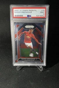 2020-21 Panini Prizm Premier League Mason Greenwood #15 Manchester U PSA 9 MINT - Bild 1 von 2