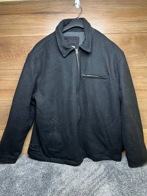 Old Navy Mens Black Wool Blend Full Front Closure Jacket Size XXL - Image 1 of 4
