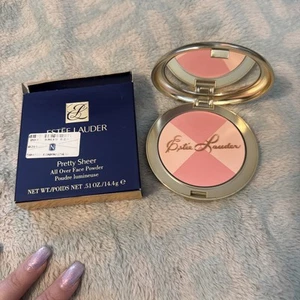 NEW** ESTEE LAUDER Pretty Sheer All Over Face Powder .51 oz / 14.4g. RARE** - Picture 1 of 8