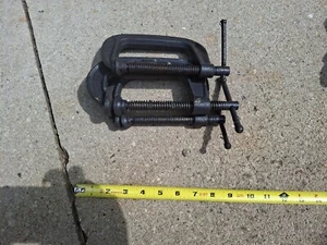 C-Clamp Jaw size 4 inches in Maximum Opening. 2.5 inches Depth black - Picture 1 of 8