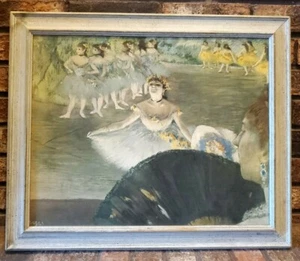 EDGAR DEGAS Gerahmter Kunstdruck auf Hartfaserplatte Tänzerin NYGS " La Danseuse au Bouquet " - Bild 1 von 6