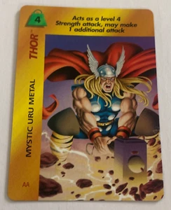 1995 Fleer Marvel OverPower Thor Card AA - Game Card - Level 4 - Picture 1 of 1