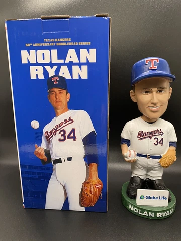 Texas Rangers 50th Anniversary NOLAN RYAN Bobblehead SGA 6/25/2022 Cover