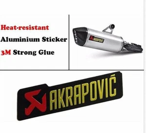 Decal Sticker Aluminium Heat-resistant Akrapovic Exhaust Decal Motorcycle Decal - Picture 1 of 4
