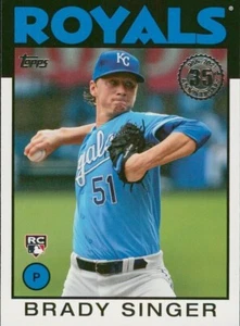 2021 Topps Series 1 1986 Topps Anniversary Insert #86B-3 Brady Singer Royals RC - Bild 1 von 1