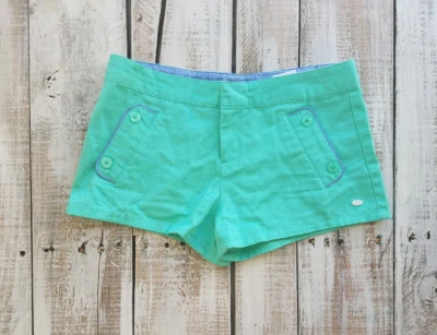 Tommy Hilfiger Niños Pantalones Cortos Niña Talla 14 Verde azulado 100% Algodón Verano Bolsillos Foto 1 de 4