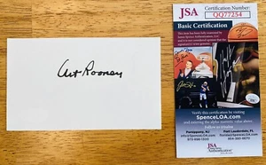 Art Rooney signierte handsignierte 3x5 Karte JSA-zertifizierte Pittsburgh Steelers Besitzer - Bild 1 von 1