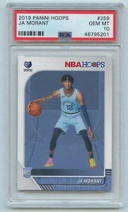 2019 Panini Hoops #259 Ja Morant Rookie Card PSA 10 GEM MT Memphis Grizzlies - Bild 1 von 2