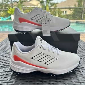 Adidas ZG23 White Bright Red Men's Golf Shoes IE2131 Size 12 - Picture 1 of 17