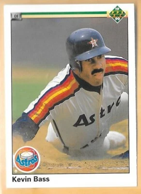 KEVIN BASS HOUSTON ASTROS #302 - UPPER DECK NM-MT 1990 - Image 1 of 2