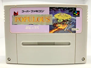 Super Famicom SNES SFC POPULOUS Cartridge Only Nintendo Japan - Picture 1 of 13
